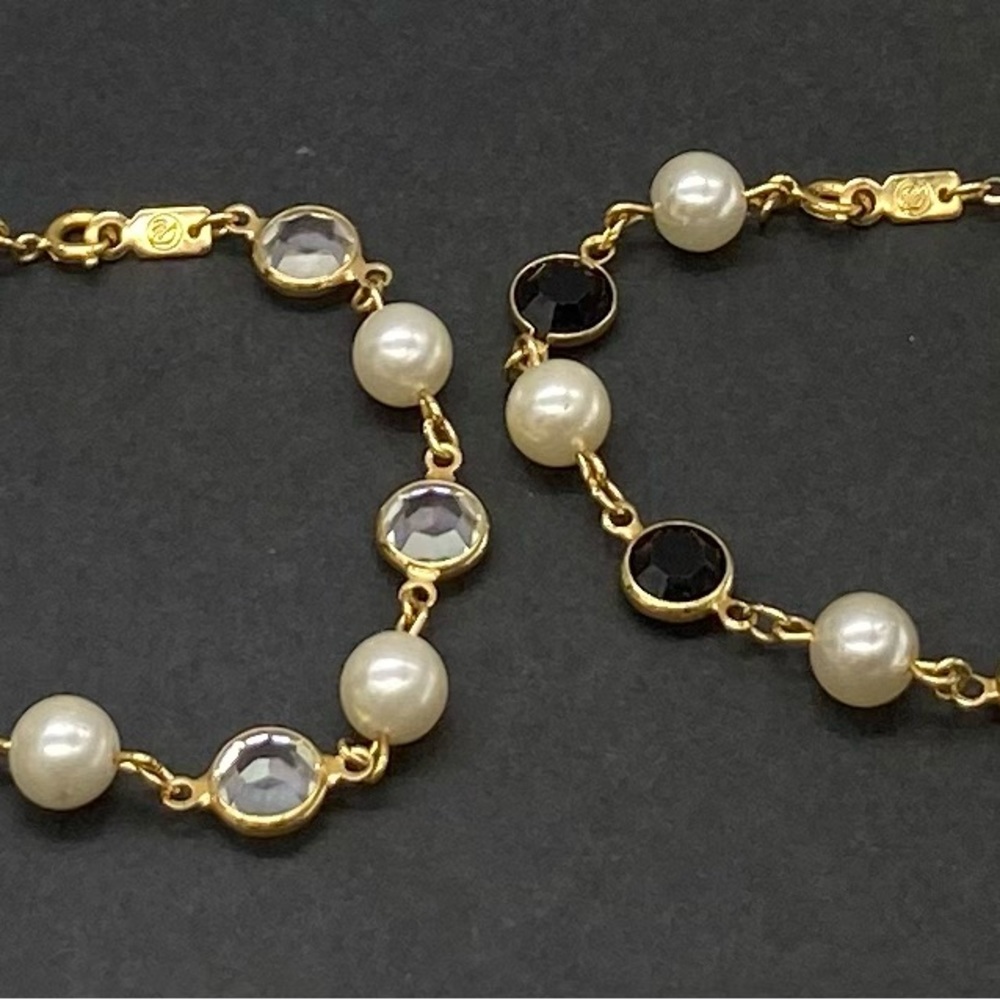 Swarovski Bracelets Crystal Bezel & Faux Pearl